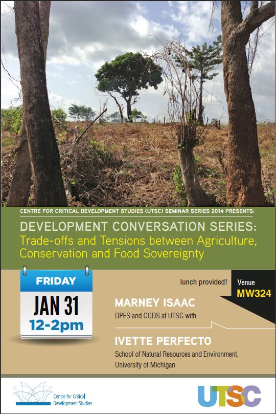 Development Conversation: Trade-Offs and Tensions between Agriculture, Conservation, and Food Sovereignty